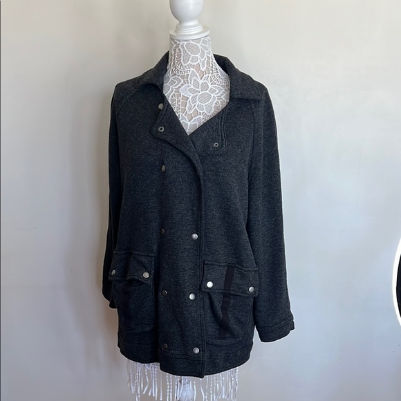 Free People Jackets & Blazers - FP Women's Gray Double-Breasted Jacket